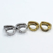 Load image into Gallery viewer, 14K Gold Teardrop Huggie Hoop Earrings
