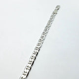 925 Sterling Silver Diamond Cut Flat Mariner Chain