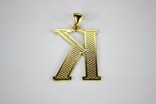 Load image into Gallery viewer, 10K Yellow Gold Diamond Cut Initial Letter A-Z Pendant
