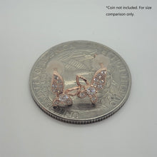 Load image into Gallery viewer, 925 Sterling Silver Pointy Butterfly Earring with CZ
