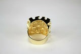 10K Yellow Gold Extra Large Nugget Ring