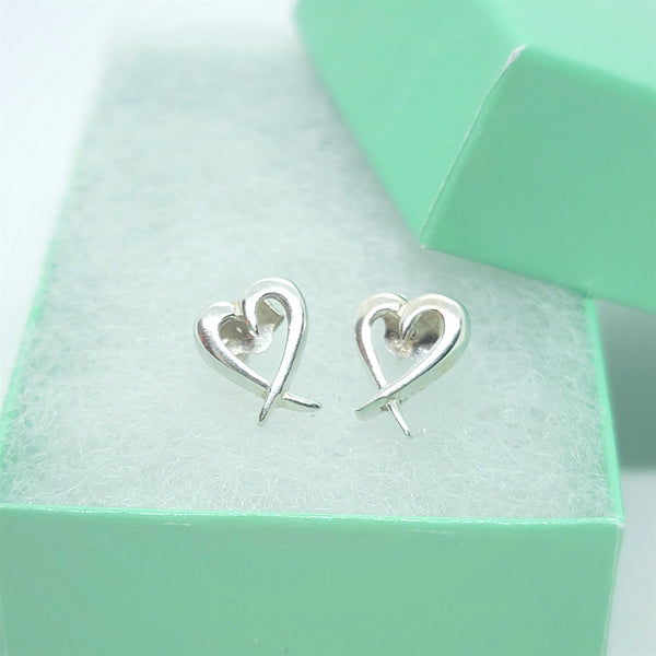 Brushed Silver Heart Earrings in Positive and Negative Space - Heart in the  Moon | NOVICA