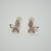 Load image into Gallery viewer, 925 Sterling Silver Pointy Butterfly Earring with CZ
