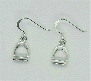 925 Sterling Silver Stirrup Earrings