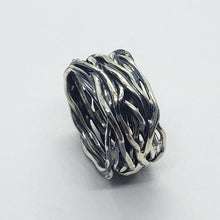 Load image into Gallery viewer, 925 Sterling Silver Heavy Solid Wrapped Wire Ring
