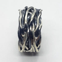 Load image into Gallery viewer, 925 Sterling Silver Heavy Solid Wrapped Wire Ring
