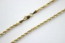 Load image into Gallery viewer, 14K Yellow Gold Hollow Rope Chain
