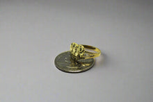 Load image into Gallery viewer, 10K Solid Yellow Gold Heart Nugget Ring
