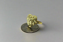 Load image into Gallery viewer, 10K Solid Yellow Gold Heart Nugget Ring
