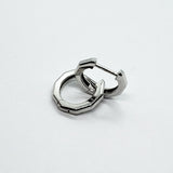 14K Gold Octagonal Huggie Hoop Earrings