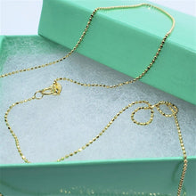 Load image into Gallery viewer, 14K Solid Yellow White Rose Gold Bead Chain
