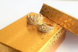 10K Yellow Gold Heart Crown with CZ Ring
