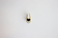 14K Yellow Heart Ear Cuff Earrings