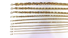 Load image into Gallery viewer, 10K Yellow Gold Solid Rope Chain
