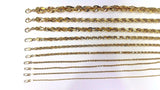 10K Yellow Gold Solid Rope Chain