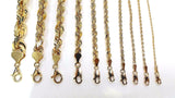 10K Yellow Gold Solid Rope Chain